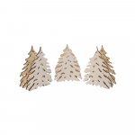 Clip-on element tree with tinsel for candle arch, set of 3