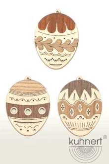 Tree Decoration Easter Eggs Set of 6pcs