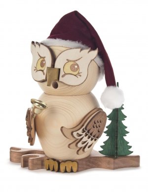 smoker owl Santa Claus, nature