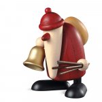 Santa Claus with bell and rod