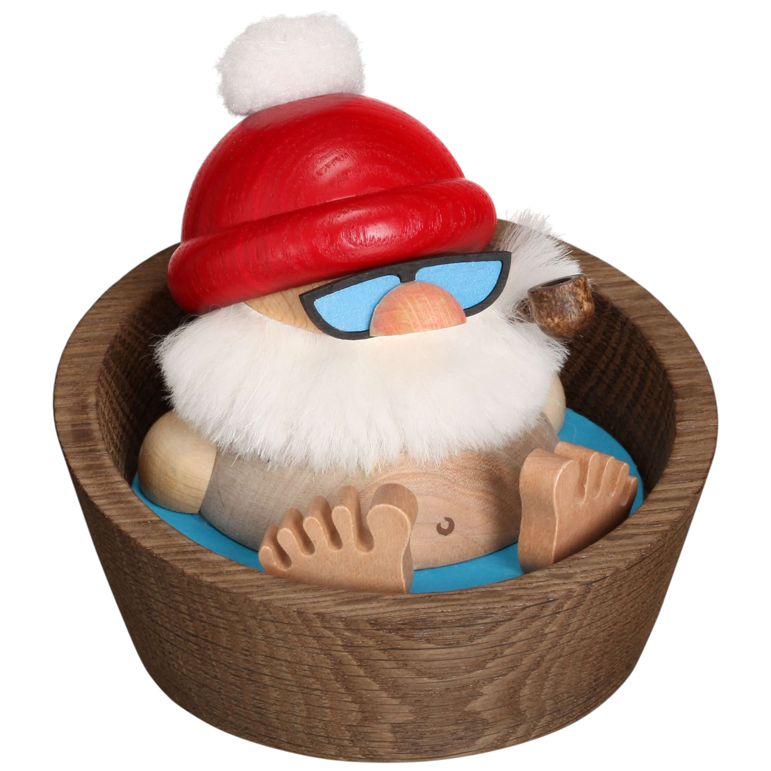 Ball smoking figure "Nikolaus Karl in the pool"