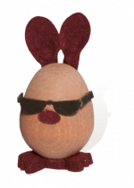 Felt bunny Barney, red