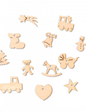 Miniature Christmas decorations 12-piece set