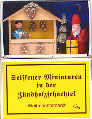 Zündholzschachtel Weihnachtsmarkt