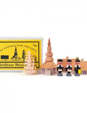 Miniatures in Matchbox - Seiffen church with carolers
