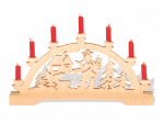 Miniature Arches "Smoker" with red candles