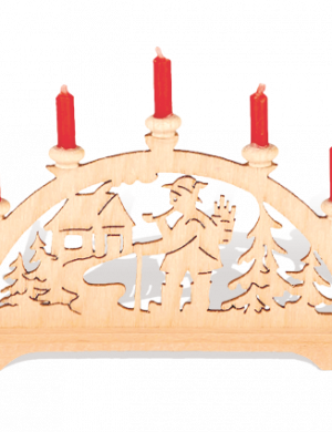Miniature Arches "Smoker" with red candles