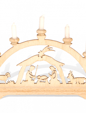 Miniature Arches the nativity with white candles