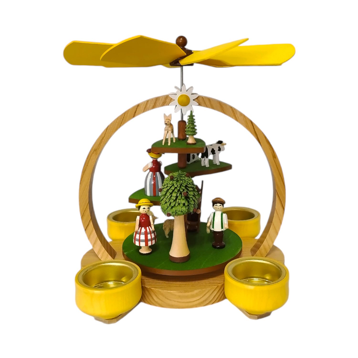 Tealight pyramid summer meadow