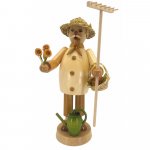 Smoking man gardener
