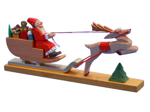 Santa Claus with sled