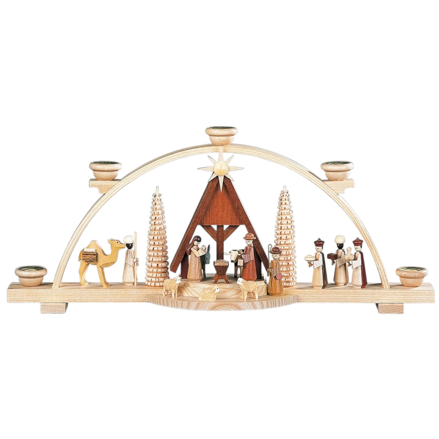 Schwibbogen Christi Geburt natur