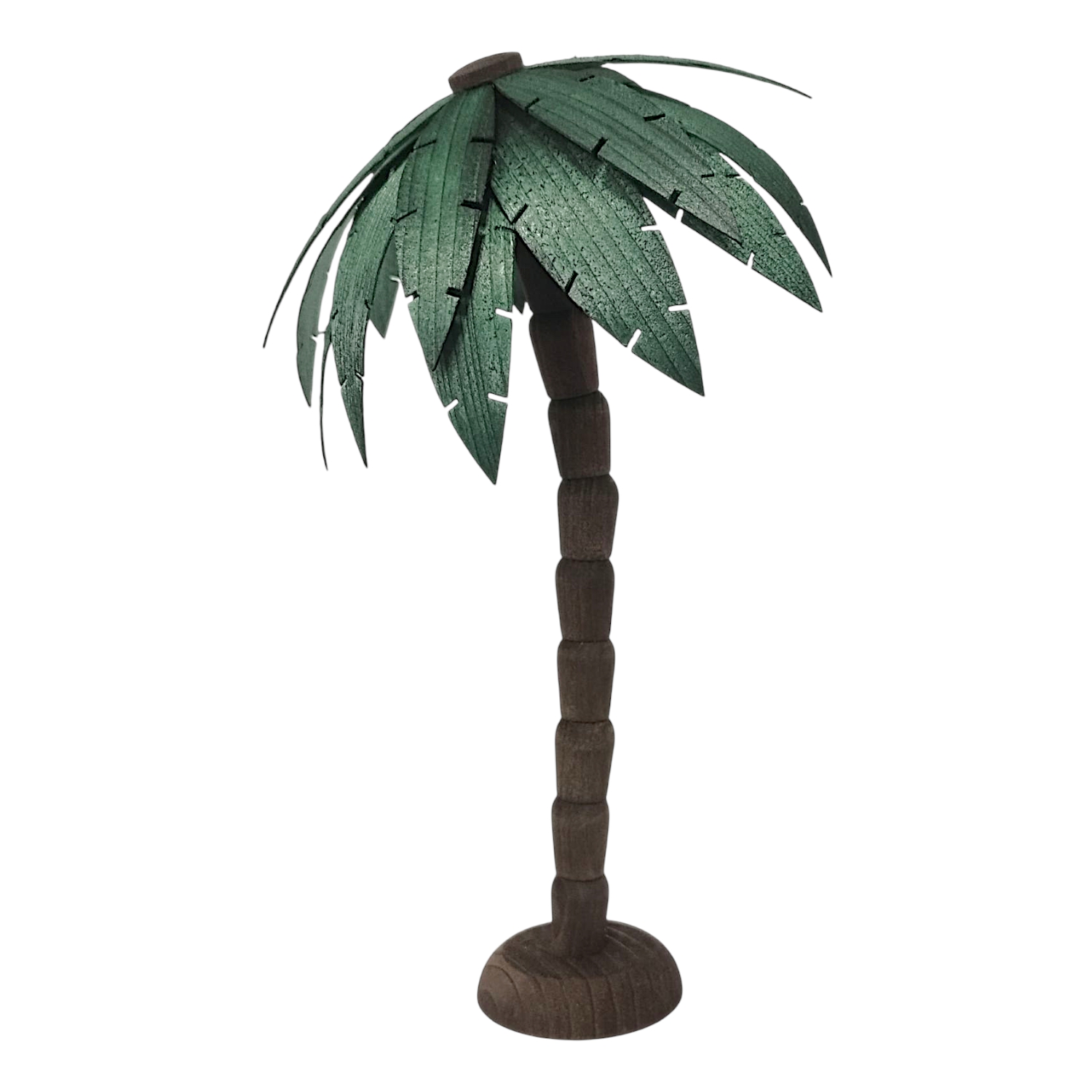 Palm tree, stained