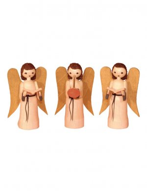 Nativity angel stained in 3 parts