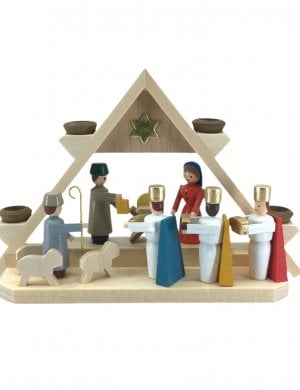 mini-arc nativity scene