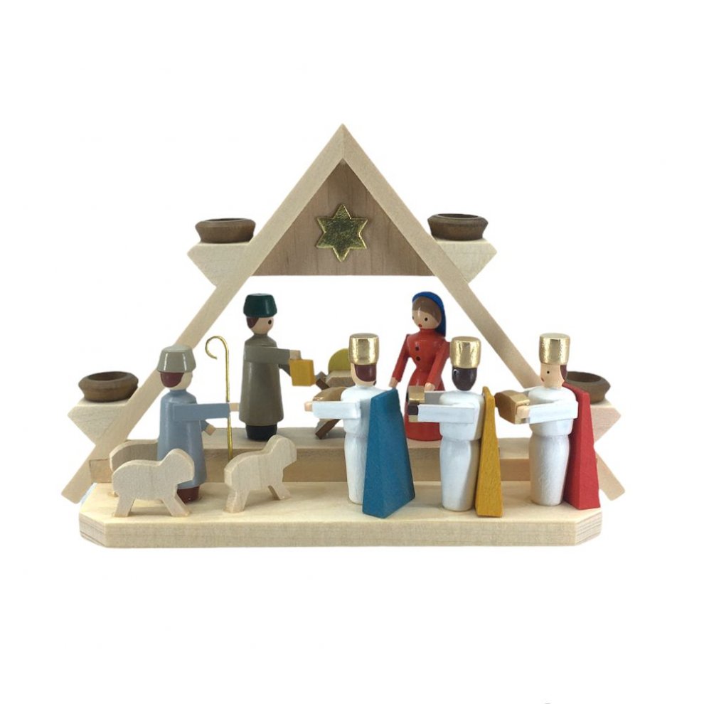 mini-arc nativity scene