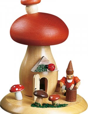 Smoked mushroom with dwarf