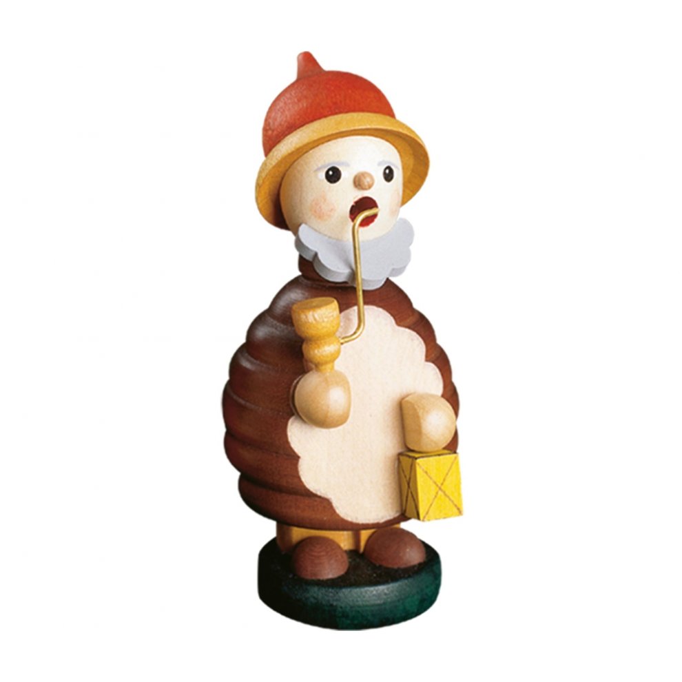 Smoking man mini gnome with lantern