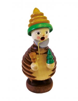 Smoking man mini gnome with cone