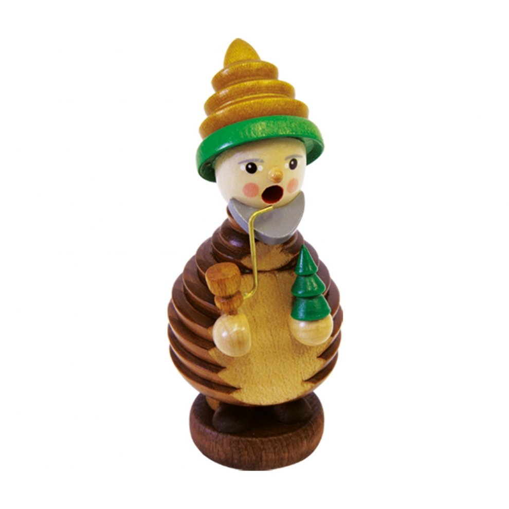 Smoking man mini gnome with cone