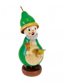 Smoker mini gnome with pear