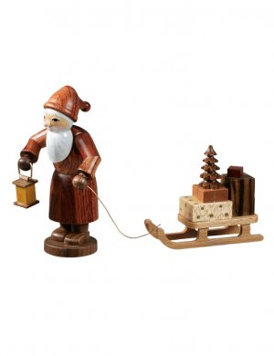 Nikolaus mit Schlitten, natur