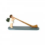 Angel with alphorn, without a crown