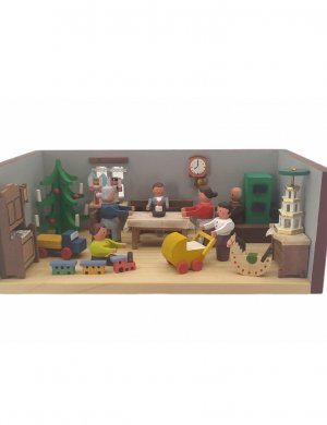 Miniature parlor Christmas parlor