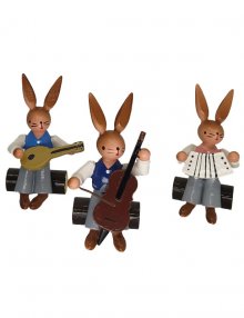 Easter bunny trio
