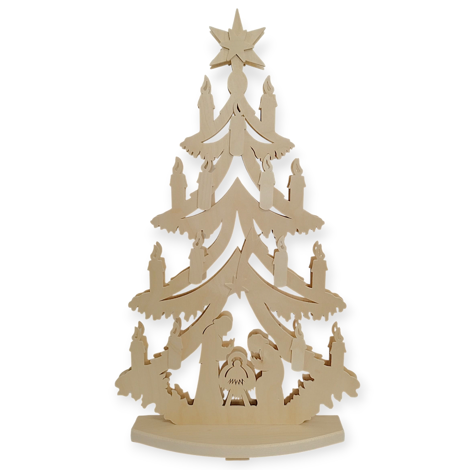 Christmas tree with lights, large