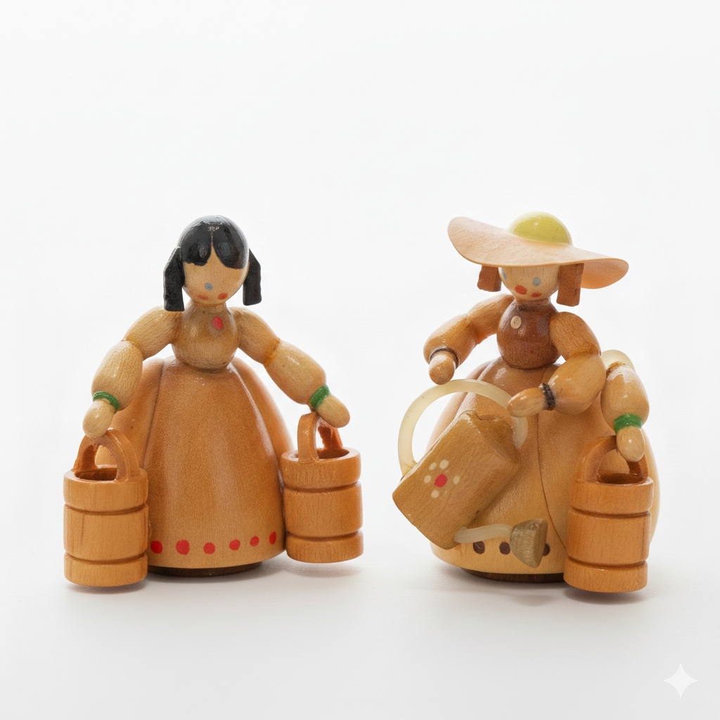 Gärtnerinnen im Biedermeierstil