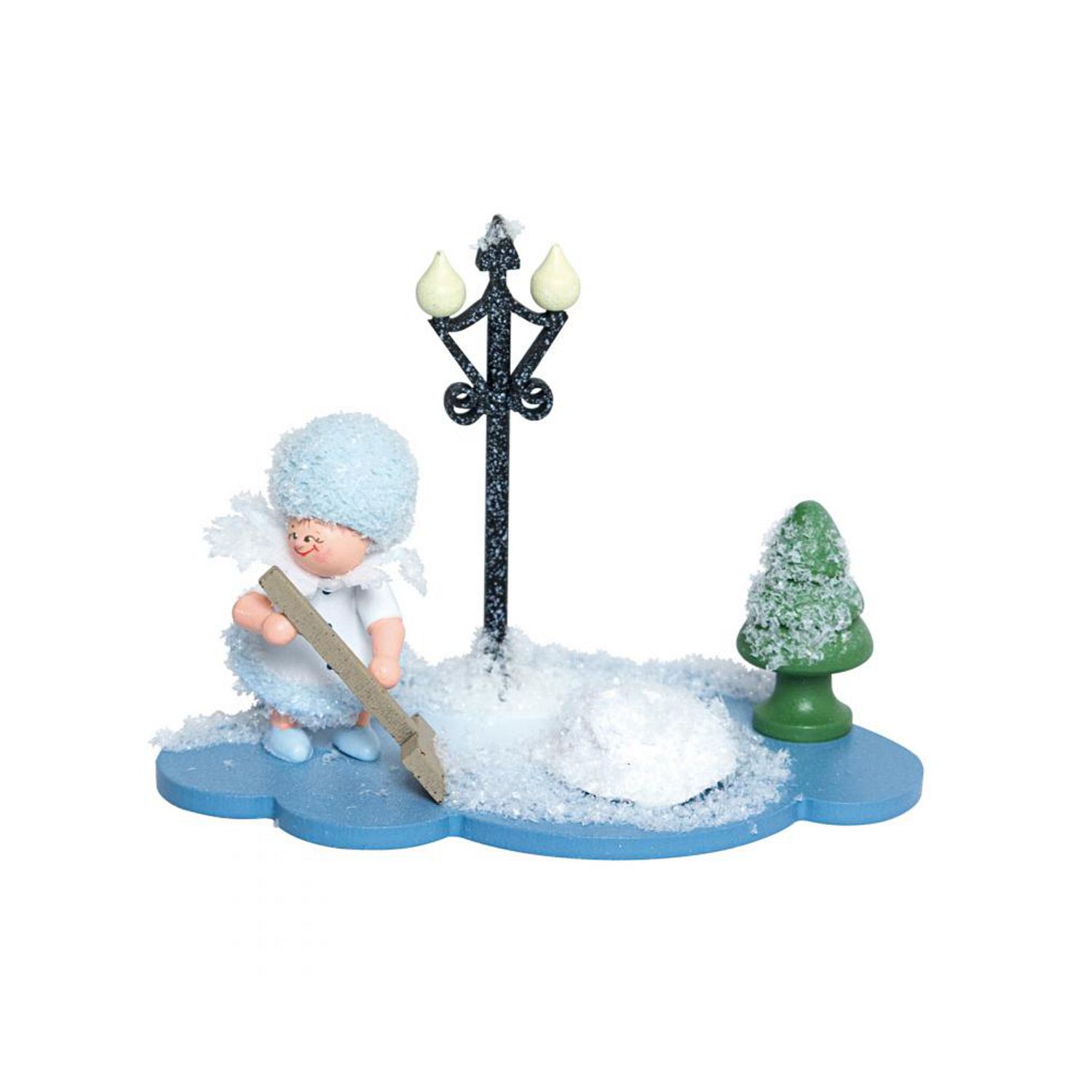 Snowflake with snow push