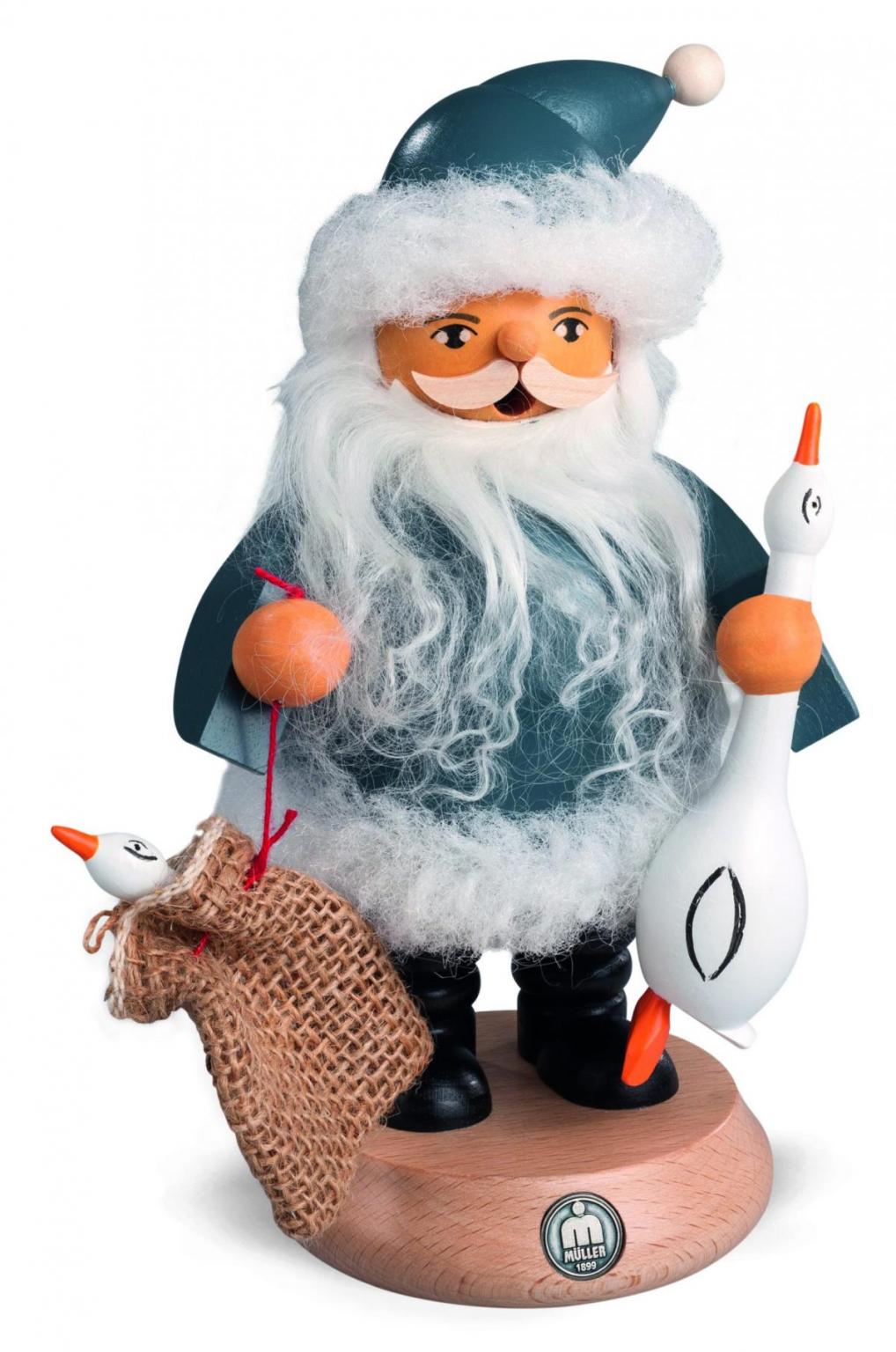 Smoker Santa Claus with goose Auguste