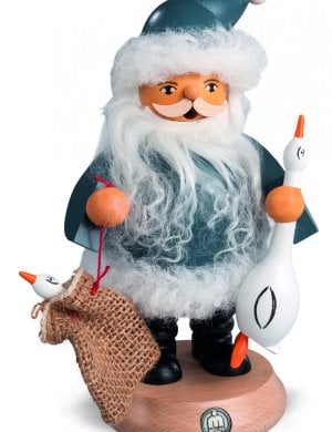 Smoker Santa Claus with goose Auguste
