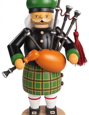 Smoker Scotsman with bagpipes