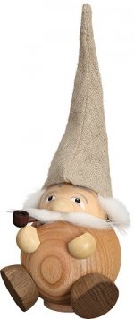 Ballsmoked figure Forest gnome natural, 19 cm