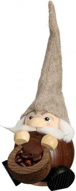 Ballsmoked figure Fragrant gnome Coffee, 19 cm