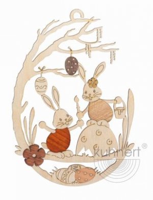 Window picture Stubsi Bunny on eggshell
