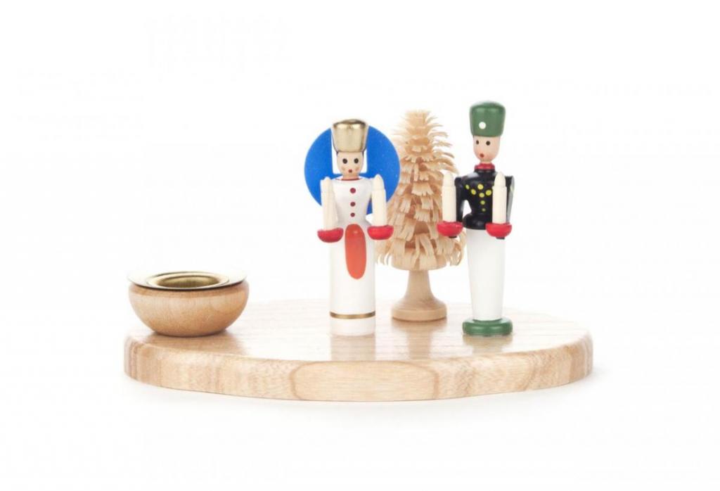 Candle holder Angel and Miner