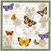 Napkins vintage butterflies