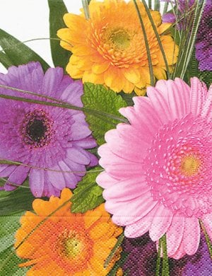 Napkins Floral greetings