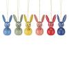 Hanging easter bunnies (6 pieces)