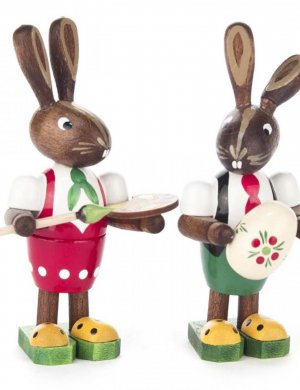 Easter bunny couple Egg painter