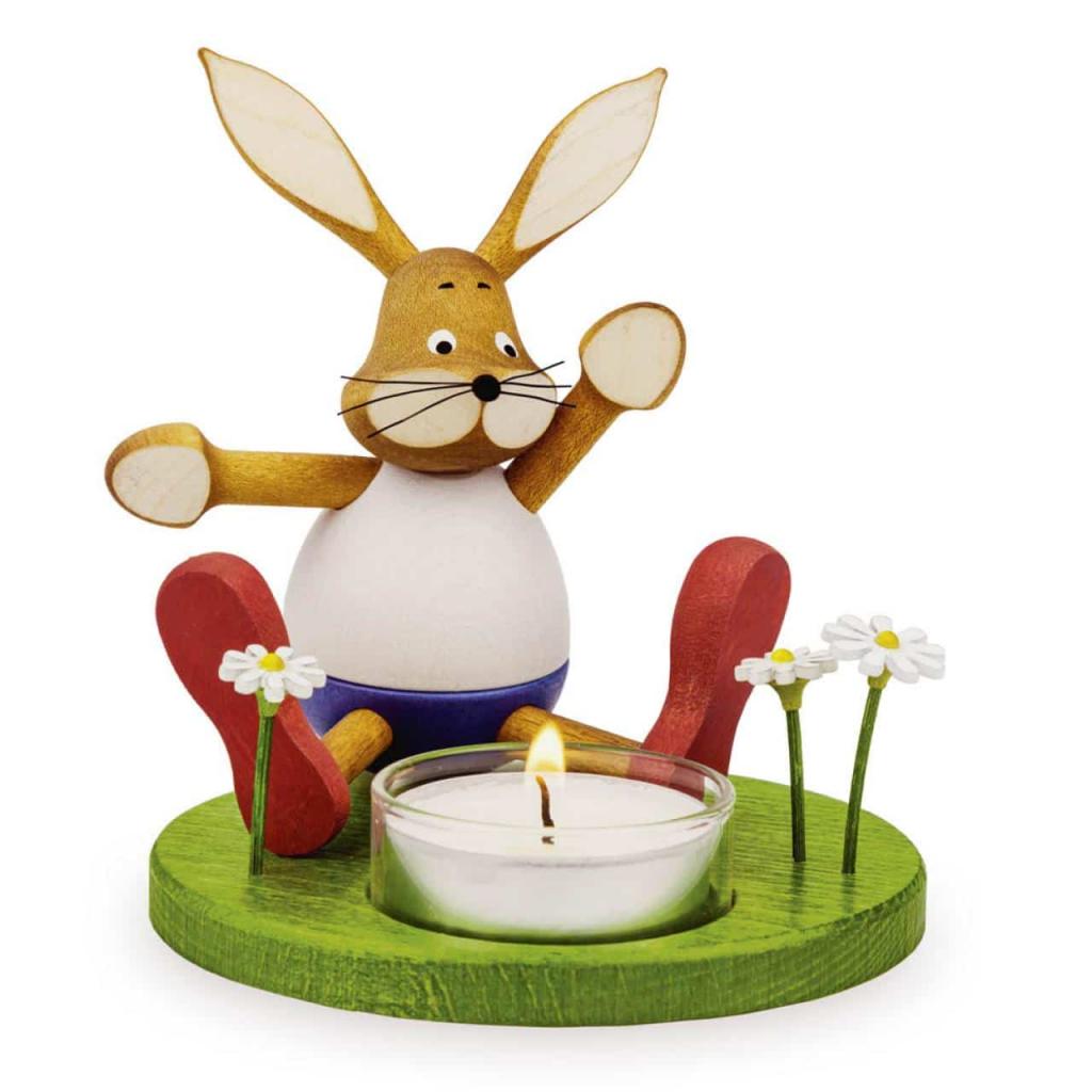 Candle holder Sniff bunny Hans with light