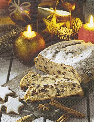 Cocktail Napkins Christmas stollen