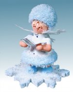 Snow Maiden with song book