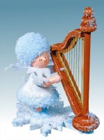 Snow Maiden with harp