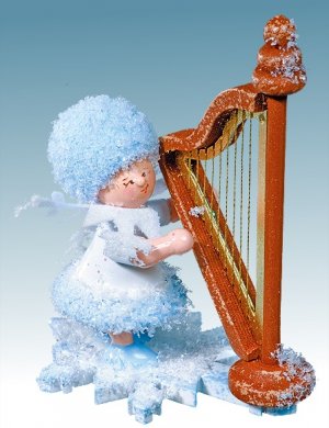 Snow Maiden with harp