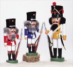 Wachsoldat mit Gewehr blau