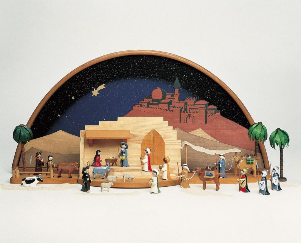 Nativity house natural middle section